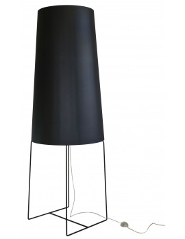 XXL Design-Stehleuchte schwarz, moderne Stehlampe schwarz, Stehlampe in fünf Farben