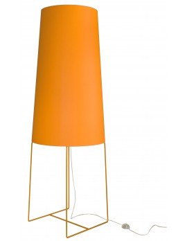 XXL Design Stehleuchte orange, moderne Stehlampe orange, Stehlampe orange