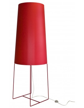 XXL Design Stehleuchte rot, moderne Stehlampe rot