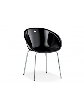 Stuhl schwarz, Konferenzstuhl schwarz für Objekteinrichtung