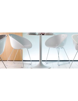 Stuhl weiß Konferenzstuhl weiß für Objekteinrichtung