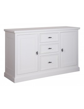 Anrichte weiß, Schrank weiß, Kommode weiß,  Wohnzimmerschrank weiß Landhausstil, Breite 160cm