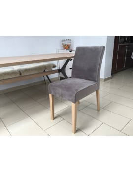 Stuhl velours grau, Esszimmerstuhl grau velours