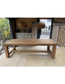 Gartentisch Teakholz, Esstisch Holz massiv, Breite 220 cm