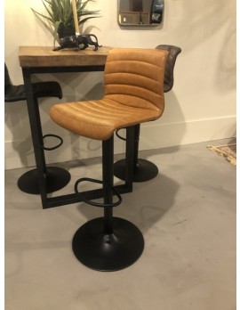 Barstuhl cognac, Barhocker cognac, Barstuhl höhenverstellbar 