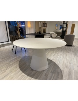 Tisch rund weiß , Esstisch rund modern weiß, Konferenztisch rund weiß, Durchmesser 130 cm