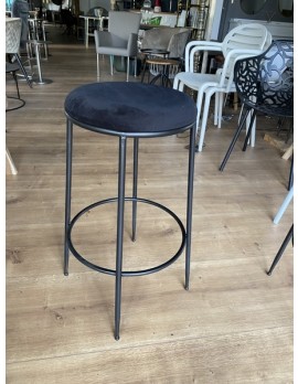 Barhocker schwarz, Barstuhl schwarz, Höhe 69 cm