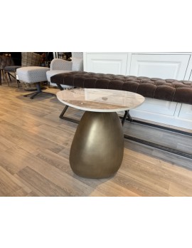 Beistelltisch Bronze, Beistelltisch Gold matt, Durchmesser  39-49 cm