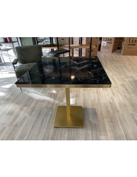 Bistrotischgestell Gold matt, Tischgestell Gold matt für ein Bistrotisch, Höhe 73 cm