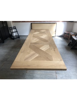 Tischplatte Eiche massiv, Tischplatte rechteckig Eiche, Länge 300 cm