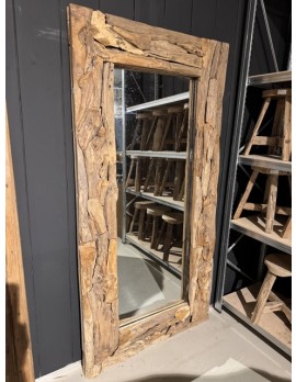 Spiegel Massivholz, Wandspiegel Altholz, Maße 200 x 100 cm