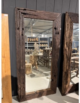 Spiegel Massivholz, Wandspiegel Altholz, Maße 200 x 100 cm