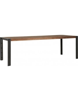 Esstisch Altholz, Esstisch Industriedesign, Teakholz, Breite 250 cm