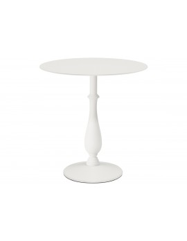 Tisch rund weiß , Bistrotisch rund weiß,  Durchmesser 60-80 cm