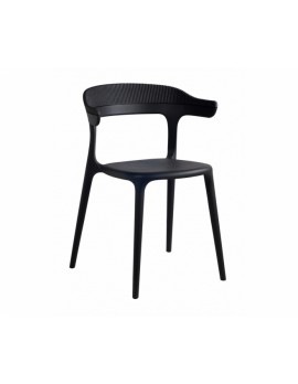Gartenstuhl schwarz, Stuhl schwarz Kunststoff