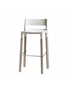 Design Barhocker Natural, leinen, Buche Sitzhöhe 75 cm