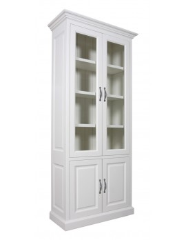 Vitrine Kiefer, Schrank Kiefer, Geschirrschrank Kiefer, Wohnzimmerschrank Kiefer Landhausstil, Breite 100cm