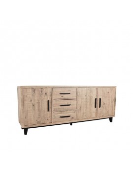 Kommode Pinien Holz, Sideboard 200x42x80 cm, Industriestil 