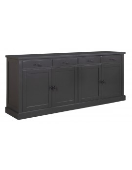 Anrichte Kiefer mit Metall, Schrank mit Metall , Kommode mit Metall, Wohnzimmerschrank Metall Landhausstil, Breite 220cm