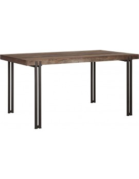 Esstisch Altholz, Esstisch Industriedesign, recyceltes Teakholz, Breite 150 cm