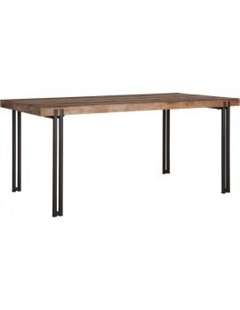 Esstisch Altholz, Esstisch Industriedesign, recyceltes Teakholz, Breite 175 cm