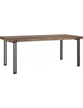 Esstisch Altholz, Esstisch Industriedesign, recyceltes Teakholz, Breite 200 cm