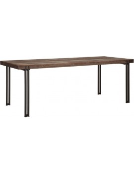 Esstisch Altholz, Esstisch Industriedesign, recyceltes Teakholz, Breite 225 cm