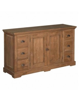Anrichte Teakholz , Sideboard braun/grau , Breite 160cm