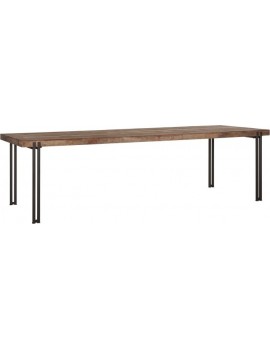 Esstisch Altholz, Esstisch Industriedesign, recyceltes Teakholz, Breite 250 cm