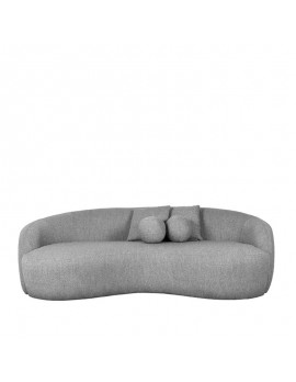 Sofa 3-Sitzer grau Sofa grau,  Länge 220 cm
