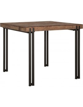 Esstisch Altholz, Esstisch Industriedesign, recyceltes Teakholz, Breite 90 cm