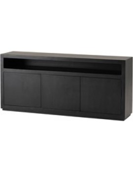 Anrichte Mango-Massivholz  , Sideboard Schwarz, Breite 180 cm