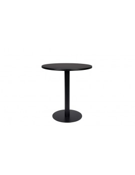 Tisch rund schwarz, Bistrotisch schwarz, Durchmesser 70 cm