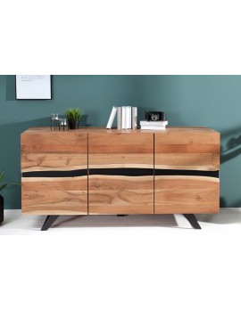 Sideboard Akazienholz, Sideboard naturell Holz, versiegelt/lackiert, Breite 150 cm