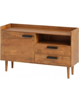 Anrichte Mango-Massivholz , Sideboard Naturholz, Breite 130 cm