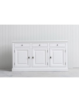 Sideboard weiß, Schrank weiß Landhaus, Anrichte weiß  Landhausstil, Breite 177 cm