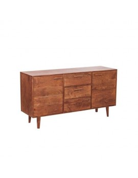 Anrichte Akazienholz , Sideboard Naturholz/Braun, Breite 160cm