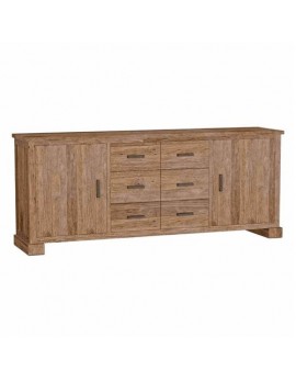 Anrichte Treibholz, Sideboard Naturholz/Braun, Breite 220cm