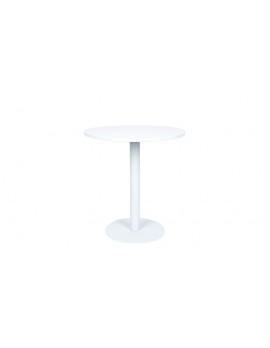 Tisch rund weiß, Bistrotisch weiß, Durchmesser 70 cm