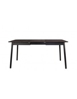 eckiger Tisch schwarz , erweiterbarer Esstisch 