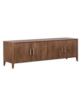 TV Schrank, Fernsehregal  Mangoholz, dunkelbraun, Breite 180x55x45  cm