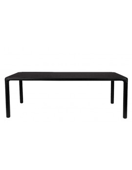 eckiger Tisch, Esstisch schwarz 220 cm