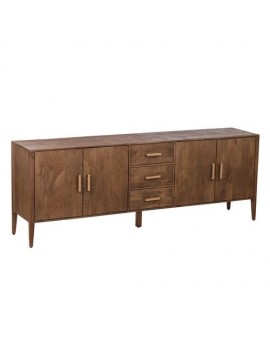 Anrichte Mangoholz , Sideboard dunkel braun, Breite 220 cm