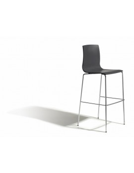 Design Barstuhl, anthrazit, stapelbar, Sitzhöhe 80 cm