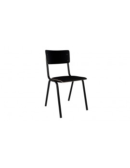 Stuhl schwarz, Metallbeine, HPL