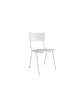 Stuhl weiß, Metallbeine, HPL