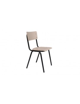 Stuhl beige/schwarz, Metallbeine, HPL