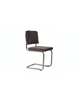 Stuhl grau, Metallbeine chrom, soft