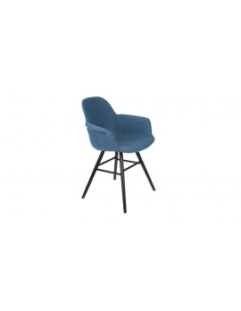 Stuhl mit Armlehne, Stuhl polyester blau