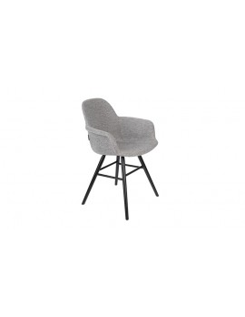 Stuhl mit Armlehne, Stuhl polyester grau